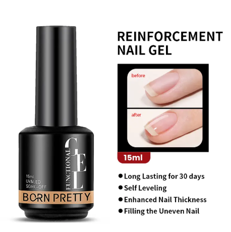 1PC Nail Enhancement Functional Glue Set, Primer, Sanding Sealant, Nail Polish Base Glue, Semi Permanent Varnish, Immersion Self Leveling UV LED Gel Nail Polish