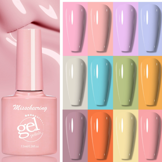 3PCS Color Cream Candy Macaron Gel Nail Polish Glue Set Nail Polish New Nail Polish Glue