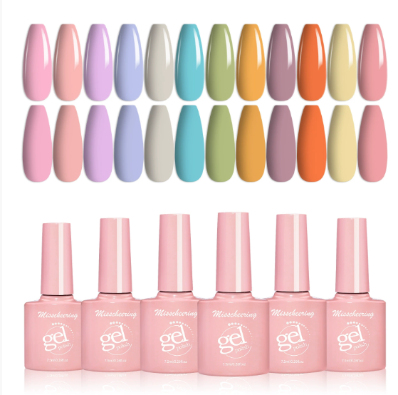 3PCS Color Cream Candy Macaron Gel Nail Polish Glue Set Nail Polish New Nail Polish Glue