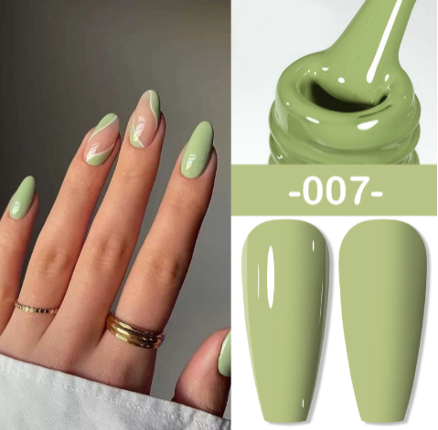 3PCS Color Cream Candy Macaron Gel Nail Polish Glue Set Nail Polish New Nail Polish Glue