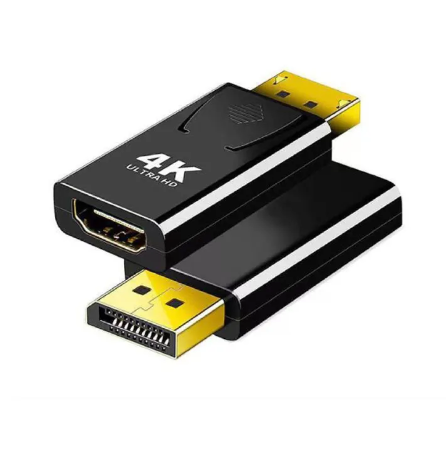 1PC DP To HDTV Connector 4K Display Port DP to HDMI-compatible Adapter Converter Video Audio Plug Switch for TV Laptop Computer