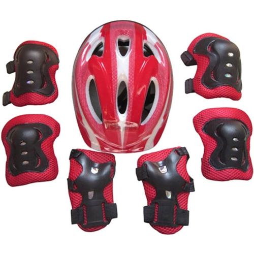 CLEARANCE OFFER 7pcs/set Kids Boy Girl Safety Helmet Knee Elbow Pad Sets Children Cycling Skate Helmet Protection Safety Guard