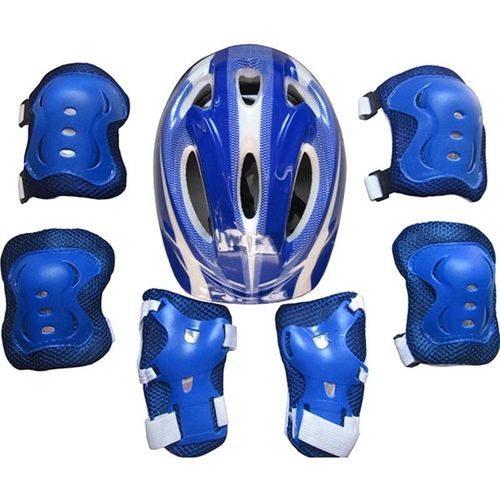 CLEARANCE OFFER 7pcs/set Kids Boy Girl Safety Helmet Knee Elbow Pad Sets Children Cycling Skate Helmet Protection Safety Guard