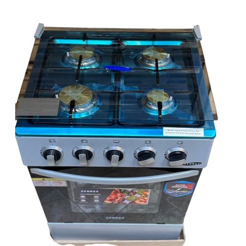 CLEARANCE OFFER Ecomax Cooker 50x55cm 4 Gas Burners With Gas Oven