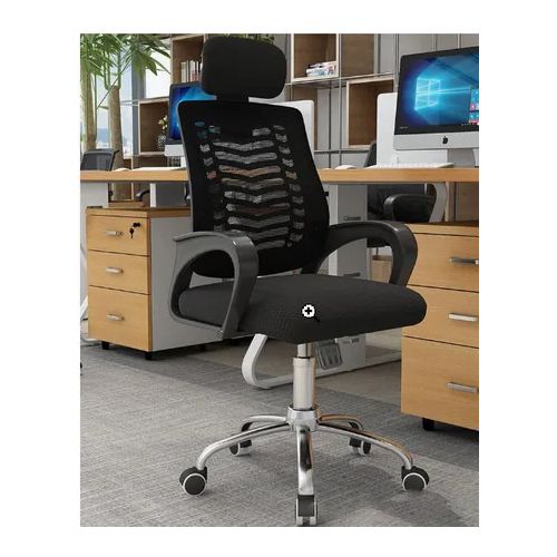 CLEARANCE OFFER Mesh High-Back Office Chair with Headrest - Perfect for Your Workspace