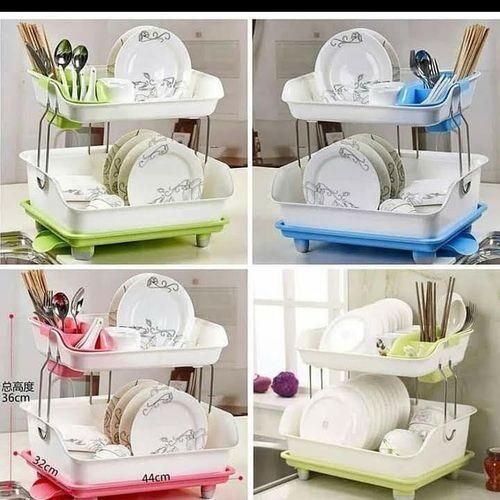 CLEARANCE OFFER 2 Tier Plastic dish rack