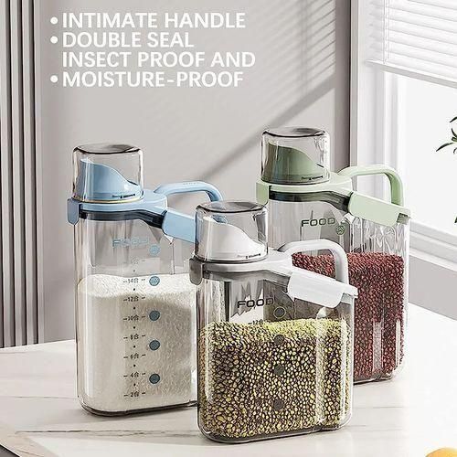 CLEARANCE OFFER Airtight Cereals Container+Measuring Cup With Scale