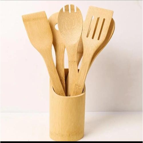 CLEARANCE OFFER Nonstick Bamboo Wooden /Mwiko Spoons Set for Cooking Kitchen Utensil Set