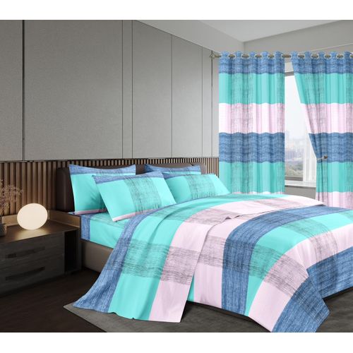 CLEARANCE OFFER 7 Pc Curtain Duvets, 7 Piece Duvet With Curtain Bedding Set