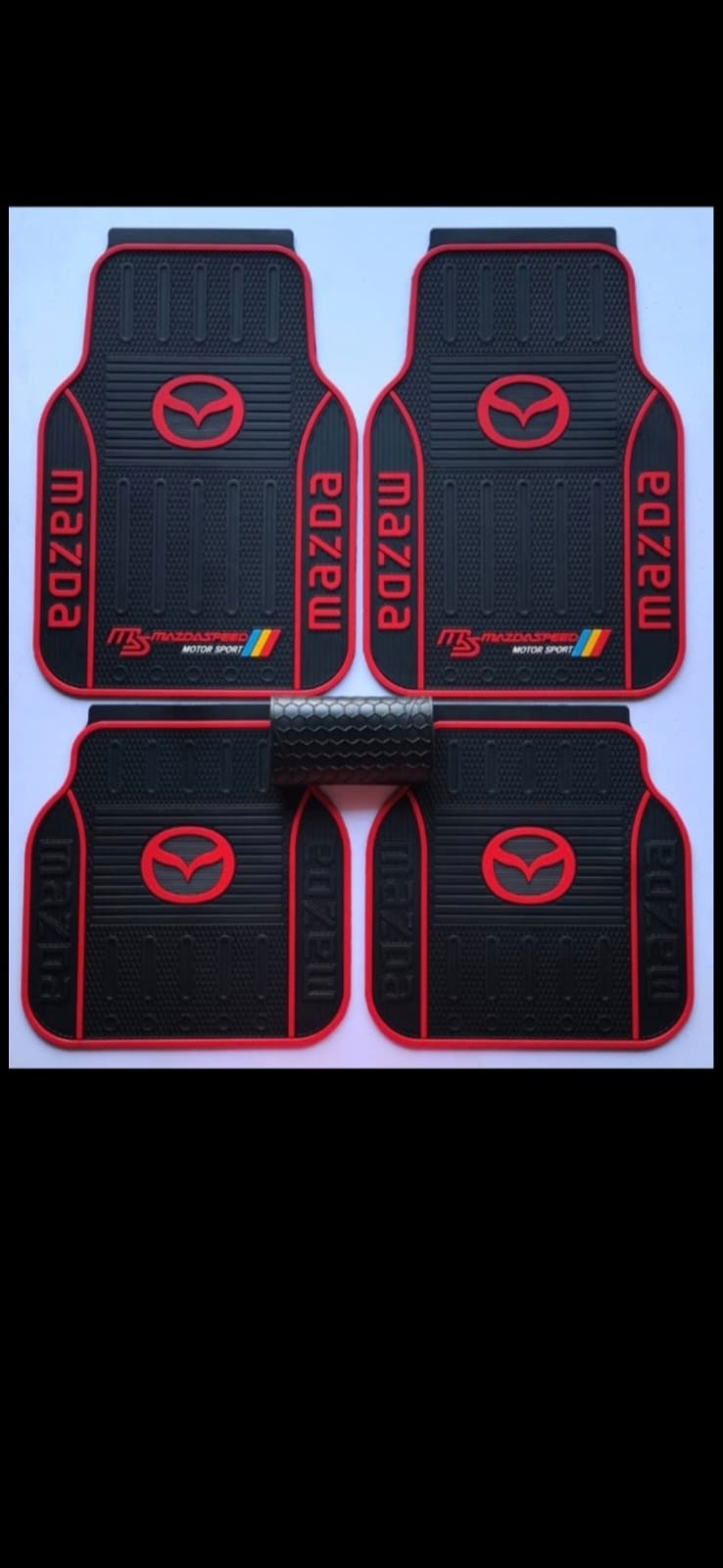 Car mats branded MAZDA 5pcsHeavy duty car floor mats Anti slip Easy to clean Best quality