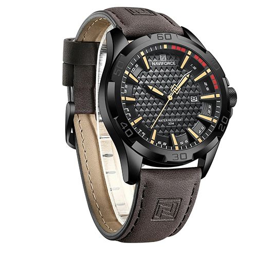 Men Casual Sport Military Quartz Calendar Wrist Watch for Man Business Leather Waterproof Male Clock
