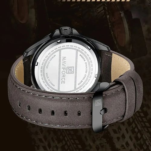 Men Casual Sport Military Quartz Calendar Wrist Watch for Man Business Leather Waterproof Male Clock