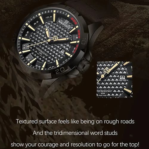 Men Casual Sport Military Quartz Calendar Wrist Watch for Man Business Leather Waterproof Male Clock