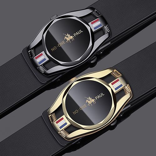 2024 Men's Belt Business Leather Belt Alloy Automatic Buckle Youth Personality Belt Brand Luxury Design Waist Belts Male Strap Belts Fashion Accessories