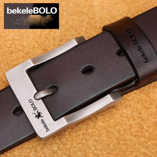 Genuine Leather Men's Belt Fashion Alloy Belts Buckle Luxury Brand Jeans Belts for Men Business Belt Female Belt