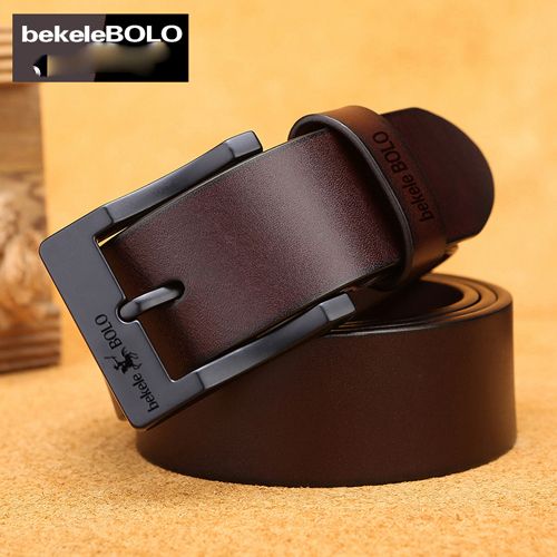 Genuine Leather Men's Belt Fashion Alloy Belts Buckle Luxury Brand Jeans Belts for Men Business Belt Female Belt