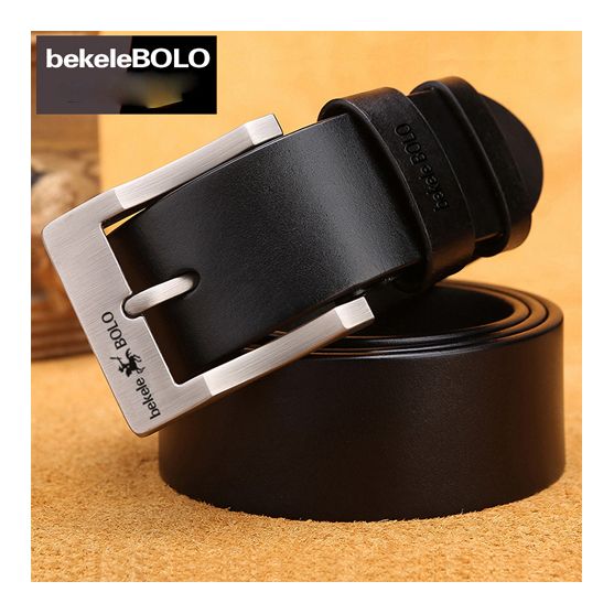 Genuine Leather Men's Belt Fashion Alloy Belts Buckle Luxury Brand Jeans Belts for Men Business Belt Female Belt