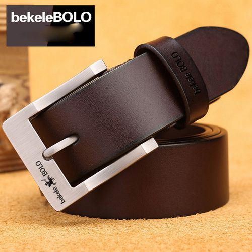 Genuine Leather Men's Belt Fashion Alloy Belts Buckle Luxury Brand Jeans Belts for Men Business Belt Female Belt