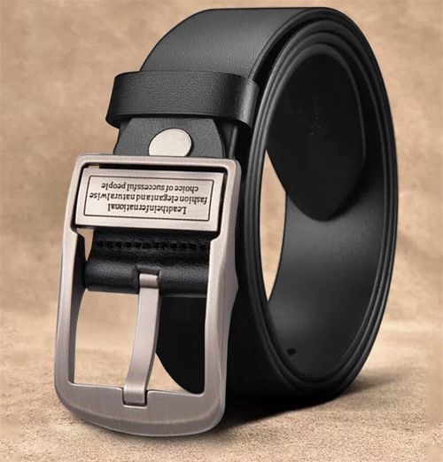 New Leather Cowhide Men's Belt Fashion Metal Alloy Pin Buckle Adult Luxury Brand Jeans Business Casual Waist Male Strap Brand