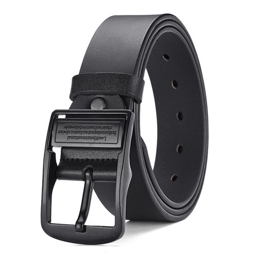 New Leather Cowhide Men's Belt Fashion Metal Alloy Pin Buckle Adult Luxury Brand Jeans Business Casual Waist Male Strap Brand