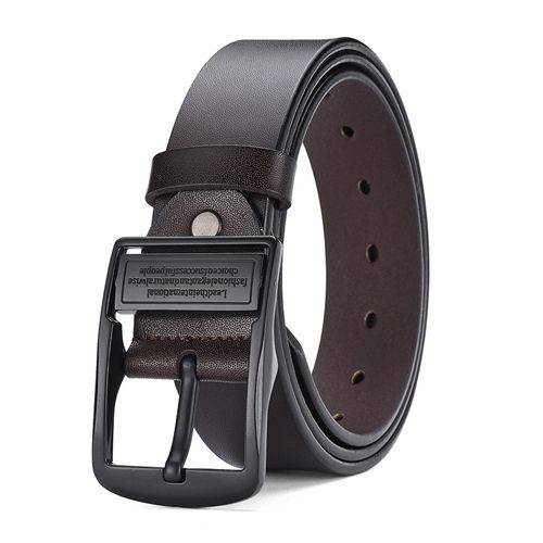 New Leather Cowhide Men's Belt Fashion Metal Alloy Pin Buckle Adult Luxury Brand Jeans Business Casual Waist Male Strap Brand