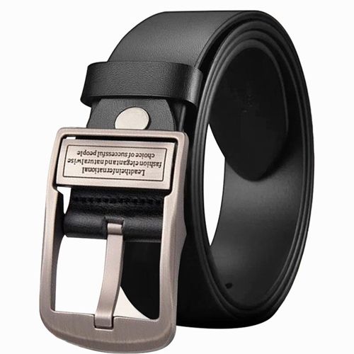 New Leather Cowhide Men's Belt Fashion Metal Alloy Pin Buckle Adult Luxury Brand Jeans Business Casual Waist Male Strap Brand
