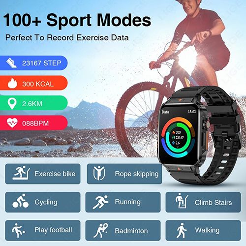 2024 New Arrivals Smartwatch 1.95 Inch Full Screen Health Monitoring Watches IP68 Waterproof Sport Fitness Tracker Bluetooth Call Smart Watch For Men Women