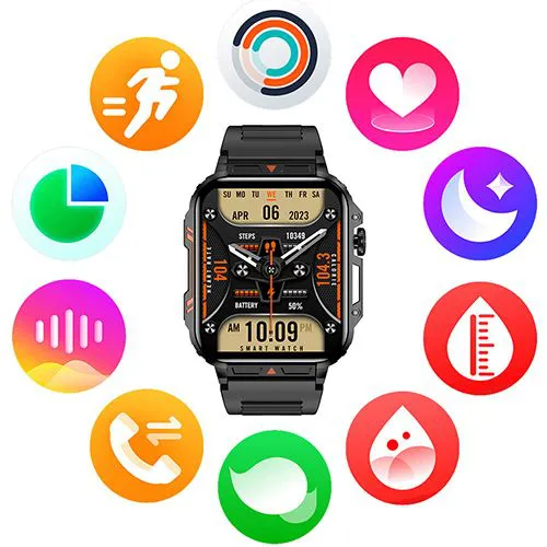 2024 New Arrivals Smartwatch 1.95 Inch Full Screen Health Monitoring Watches IP68 Waterproof Sport Fitness Tracker Bluetooth Call Smart Watch For Men Women