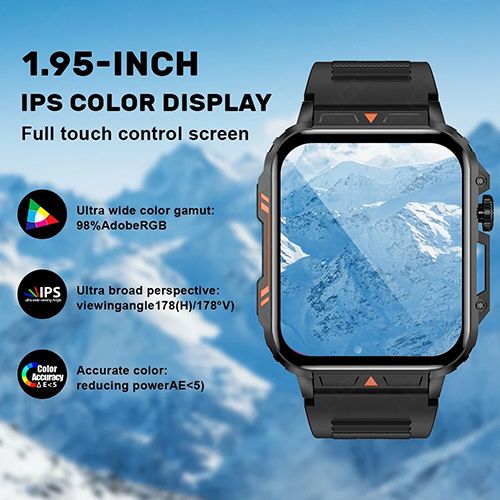 2024 New Arrivals Smartwatch 1.95 Inch Full Screen Health Monitoring Watches IP68 Waterproof Sport Fitness Tracker Bluetooth Call Smart Watch For Men Women