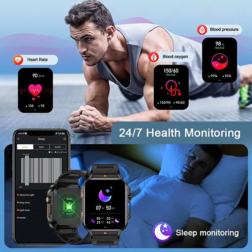 2024 New Arrivals Smartwatch 1.95 Inch Full Screen Health Monitoring Watches IP68 Waterproof Sport Fitness Tracker Bluetooth Call Smart Watch For Men Women