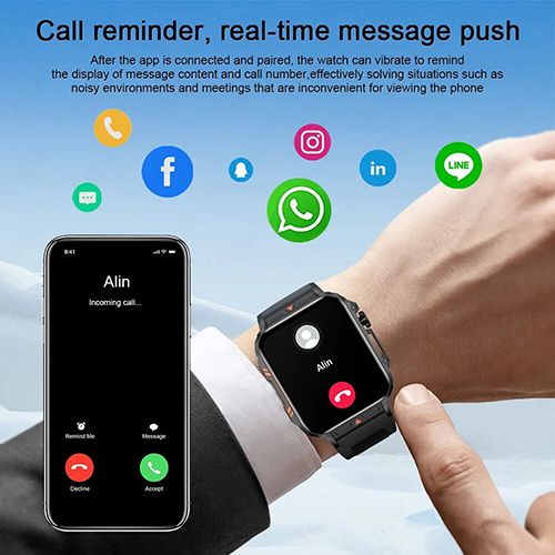 2024 New Arrivals Smartwatch 1.95 Inch Full Screen Health Monitoring Watches IP68 Waterproof Sport Fitness Tracker Bluetooth Call Smart Watch For Men Women