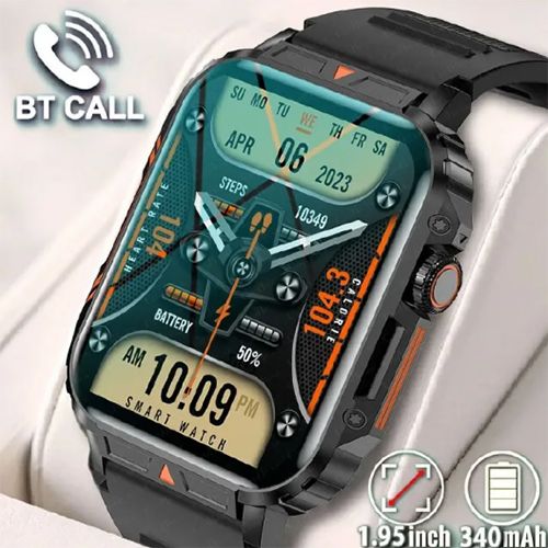 2024 New Arrivals Smartwatch 1.95 Inch Full Screen Health Monitoring Watches IP68 Waterproof Sport Fitness Tracker Bluetooth Call Smart Watch For Men Women