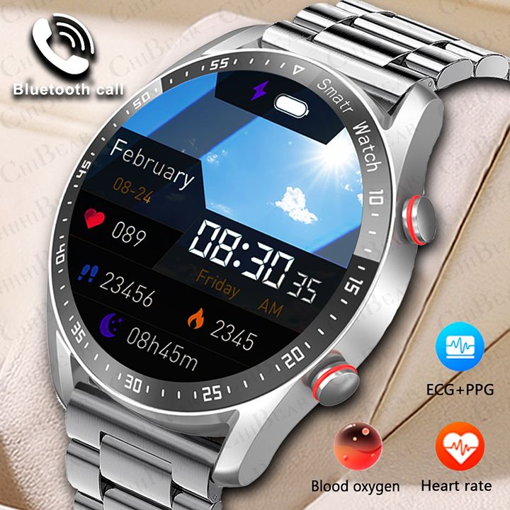 2024 New Arrivals Smart Watch Bluetooth Call Wristwatch ECG+PPG Fitness Bracelet Heart Rate Blood Pressure Monitor Tracker Sports Smartwatch Men/Women Waterproof Smartwatch