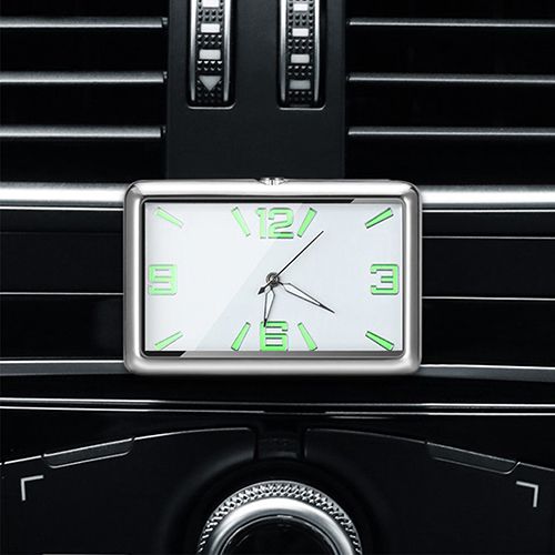 Auto Fashion Square Watch Car Clock Interior Decoration Self-adhesive Electronic Vent Clip Watch Automobile Quartz Clock Car clock luminous mini car interior digital watch quartz clock car accessories