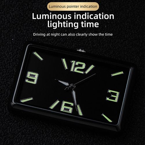 Auto Fashion Square Watch Car Clock Interior Decoration Self-adhesive Electronic Vent Clip Watch Automobile Quartz Clock Car clock luminous mini car interior digital watch quartz clock car accessories
