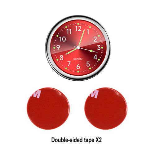 Mini Luminous Car Clock Waterproof Electronic Clock Quartz Watch Bicycle Motorcycle Watch Auto Dashboard Clock In Car 40MM