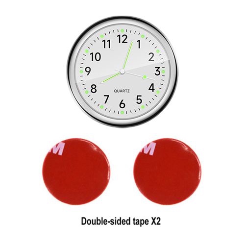 Mini Luminous Car Clock Waterproof Electronic Clock Quartz Watch Bicycle Motorcycle Watch Auto Dashboard Clock In Car 40MM