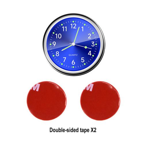 Mini Luminous Car Clock Waterproof Electronic Clock Quartz Watch Bicycle Motorcycle Watch Auto Dashboard Clock In Car 40MM