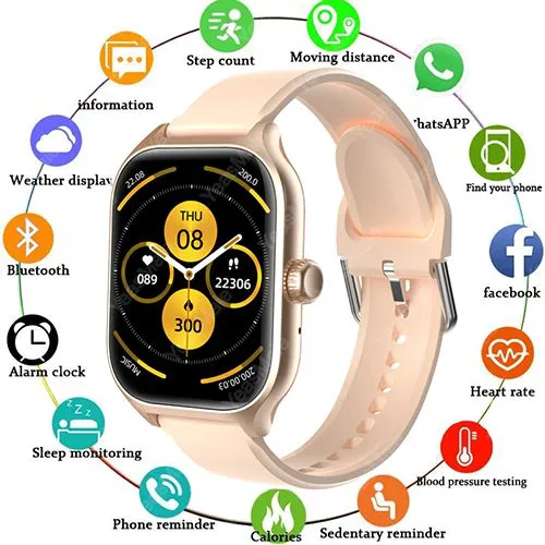 New Smart Watch Bluetooth Call Custom Wallpaper Intelligent Reminder Blood Oxygen Monitoring Sport Mode Smartwatch For Men Women