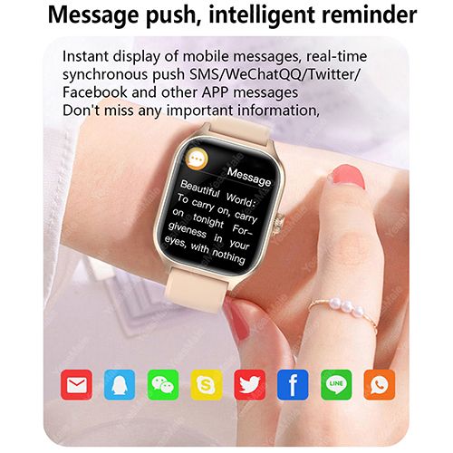 New Smart Watch Bluetooth Call Custom Wallpaper Intelligent Reminder Blood Oxygen Monitoring Sport Mode Smartwatch For Men Women