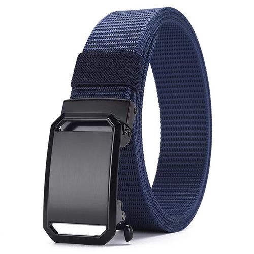 New Arrivals Men's Belt Automatic Metal Buckle Nylon Webbing Outdoor Work Tactical Belt Toothless Automatic Buckle Casual Sports Canvas Belts Military Training Pants Belt For Men High Quality  Nylon S