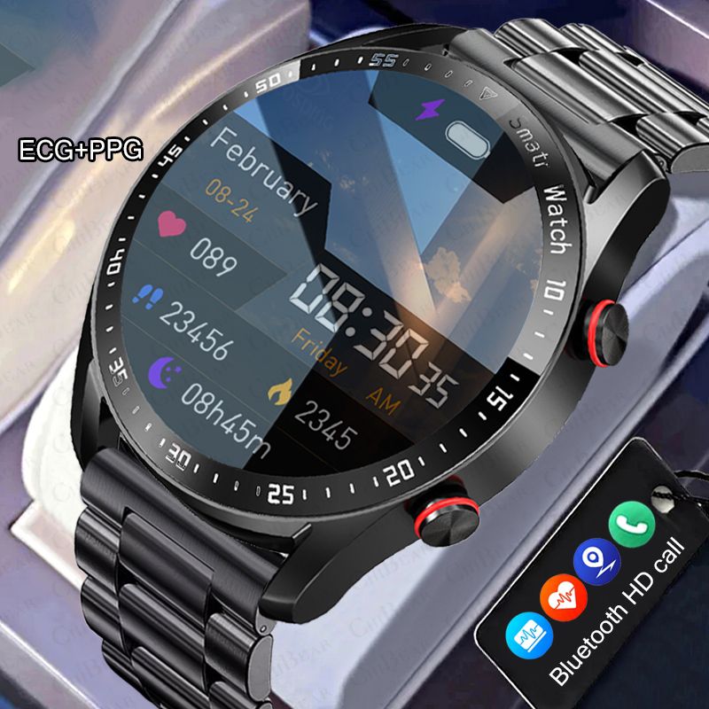 2024 New Arrivals Smart Watch Bluetooth Call Wristwatch ECG+PPG Fitness Bracelet Heart Rate Blood Pressure Monitor Tracker Sports Smartwatch Men/Women Waterproof Smartwatch