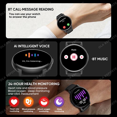 New Bluetooth Call Smart Watch Women Custom Dial Steel Watches Men Sports Fitness Tracker Heart Rate Smartwatch For Android IOS