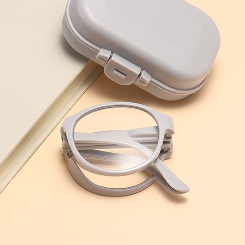 Anti Blue Light Reading Glasses Folding Round Frame Presbyopia Glasses for Women and Men +1.0 To +4.0
