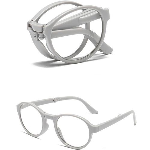 Anti Blue Light Reading Glasses Folding Round Frame Presbyopia Glasses for Women and Men +1.0 To +4.0