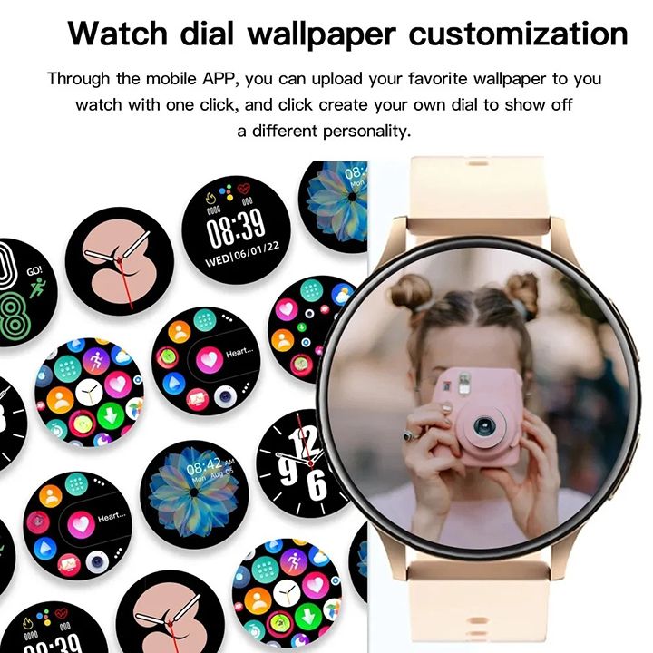 New Arrivals Bluetooth Call Smart Watch HeartRate Blood Pressure Monitoring Smartwatches Waterproof Men Smartwatch Health Sport Bracelet Fitness Tracker Heart Rate Smart Monitor Watch Women Men Gift