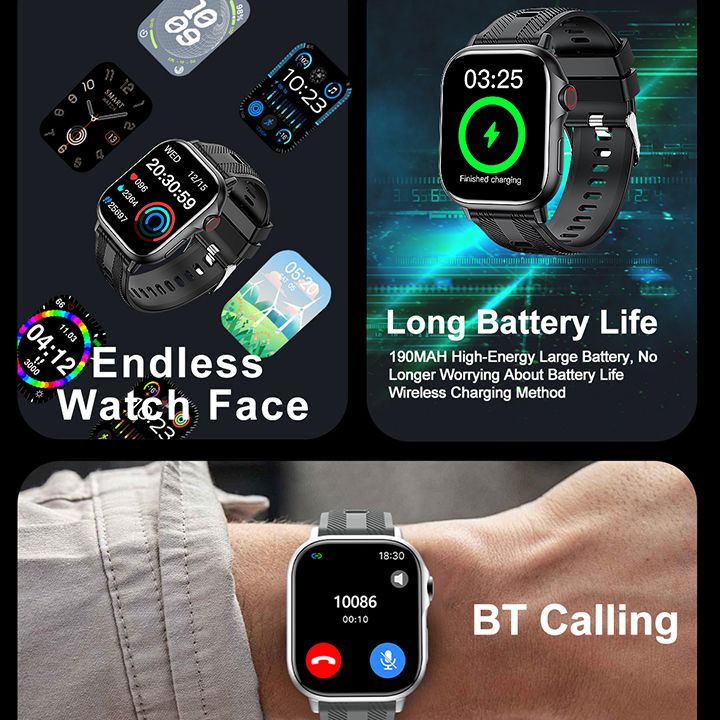 2025 Smartwatch Health Monitoring Watches Waterproof Sport Fitness Bracelet New Arrivals Smart Watch Bluetooth Calling Heart Rate Monitor Smart Watch For Smart Phones