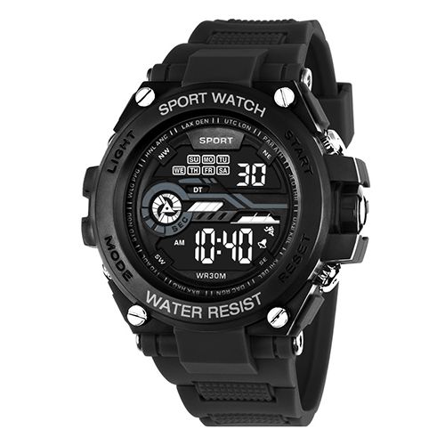 New Men's Outdoor Mountaineering Sports Watch Fashion Watch Student Multi-function Luminous Alarm Timing Electronic Watch