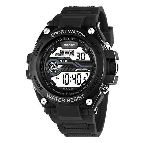 New Men's Outdoor Mountaineering Sports Watch Fashion Watch Student Multi-function Luminous Alarm Timing Electronic Watch