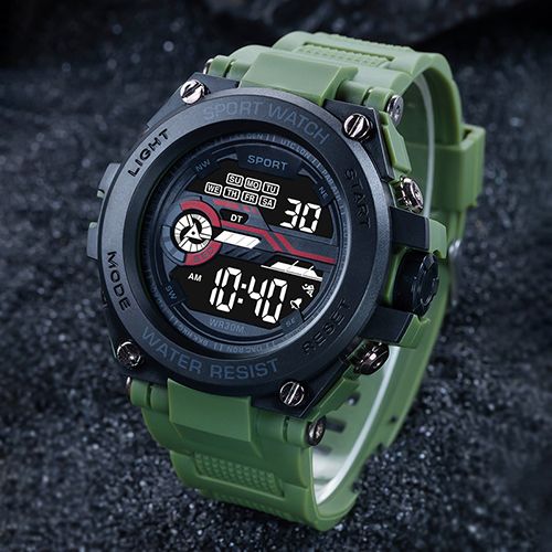 New Men's Outdoor Mountaineering Sports Watch Fashion Watch Student Multi-function Luminous Alarm Timing Electronic Watch